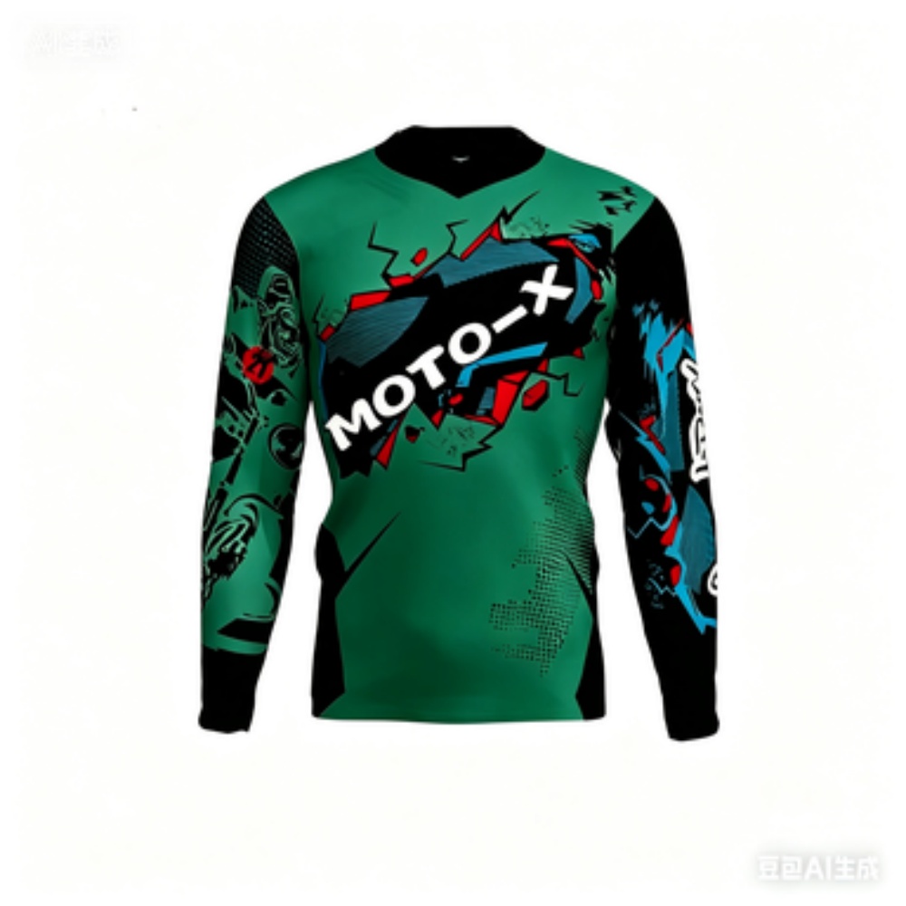 MOTO-X Themed Long-Sleeve Spor - Cycling ulasan dan harga
